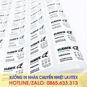 In nhãn chuyển nhiệt HAWK