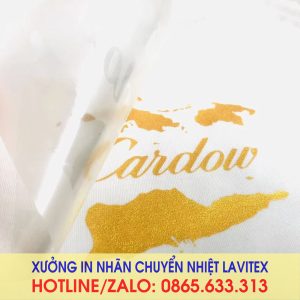 Nhãn in chuyển nhiệt vàng, ánh kim