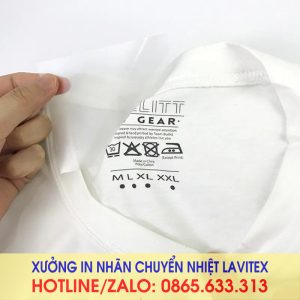 Nhãn size in chuyển nhiệt