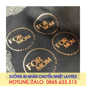 Nhãn in chuyển nhiệt vàng, ánh kim