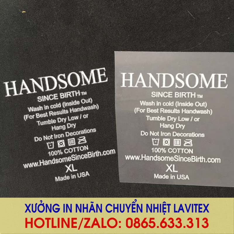 Nhãn ép in chuyển nhiệt