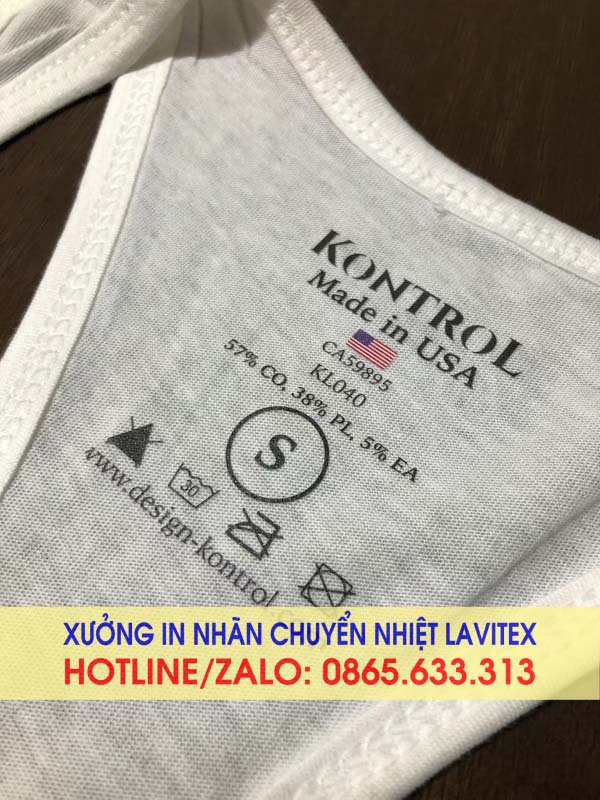 Nhãn ép in chuyển nhiệt