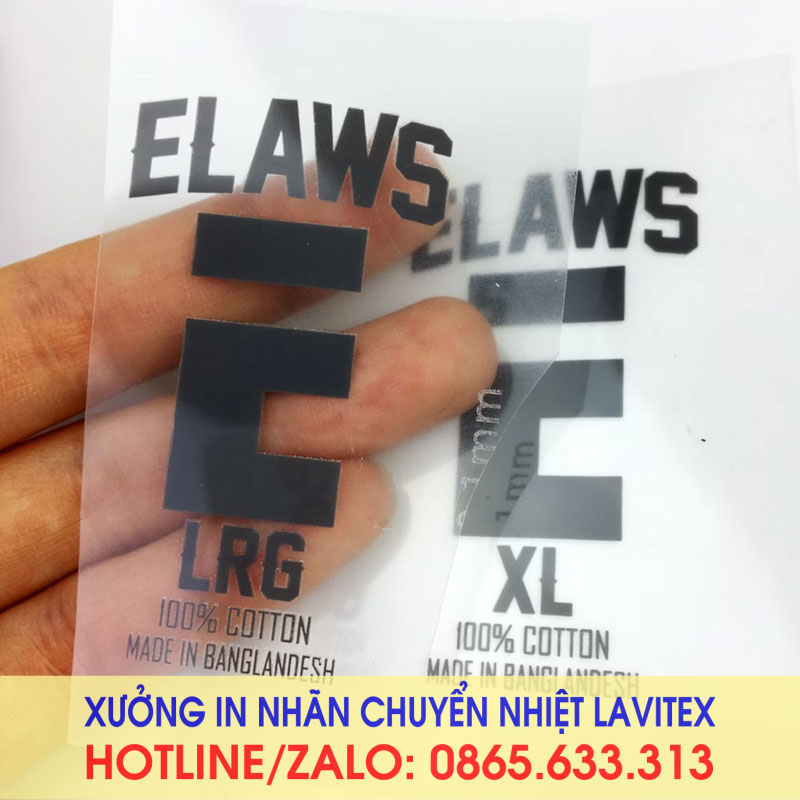 Nhãn ép in chuyển nhiệt