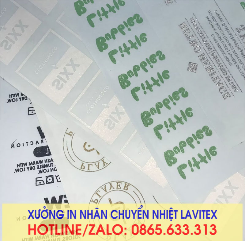 Nhãn ép in chuyển nhiệt