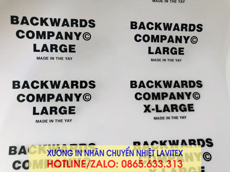 Nhãn ép in chuyển nhiệt