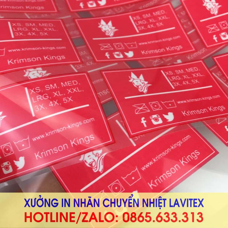 Nhãn ép in chuyển nhiệt