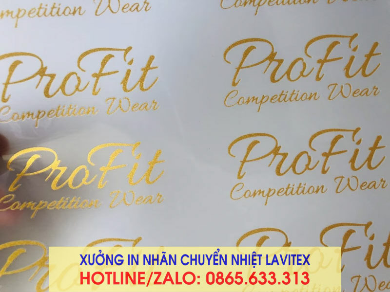 Nhãn ép in chuyển nhiệt