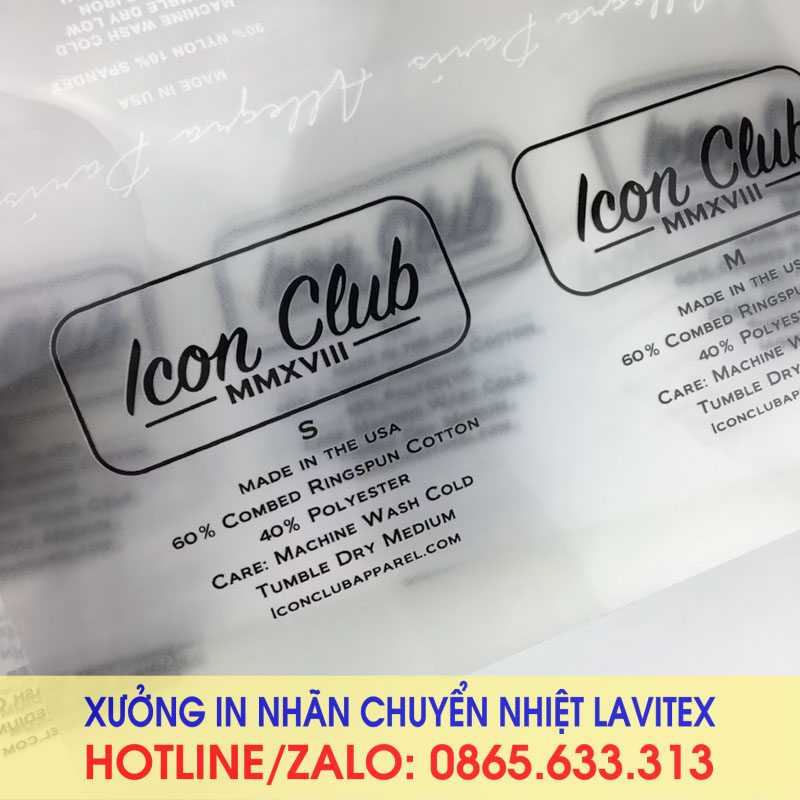 Nhãn ép in chuyển nhiệt