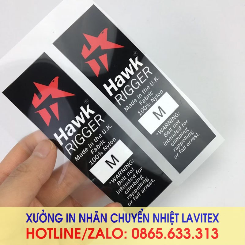 Nhãn ép in chuyển nhiệt