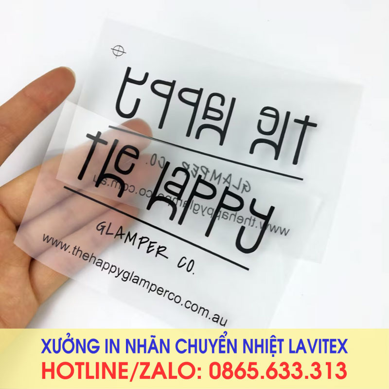 Nhãn ép in chuyển nhiệt