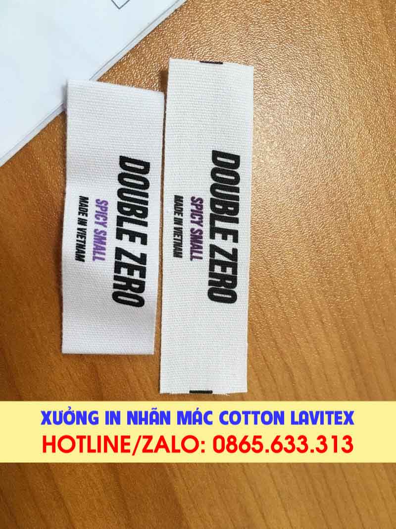 Nhãn in Cotton IDCO534