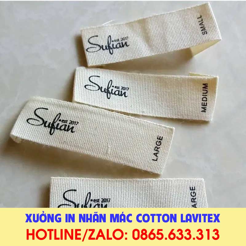 Nhãn in Cotton IDCO534