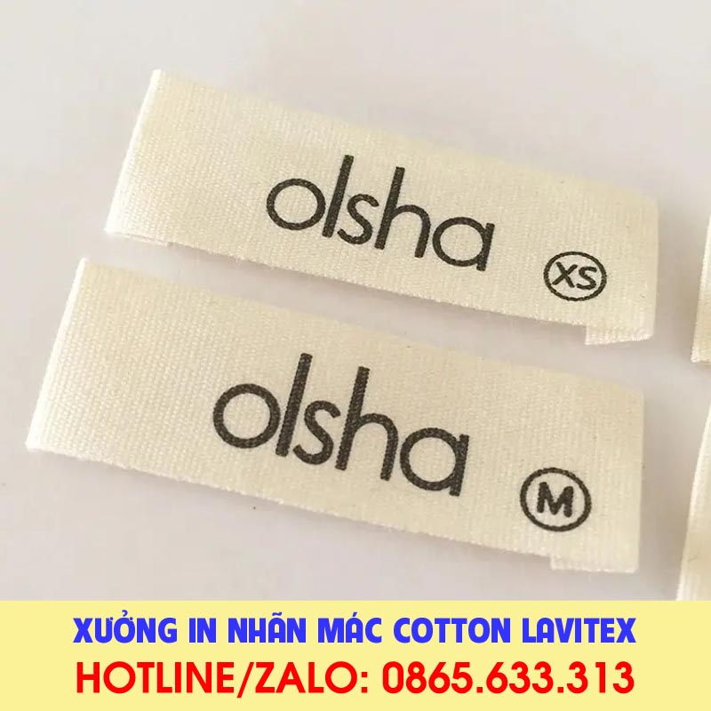 Nhãn in Cotton IDCO534