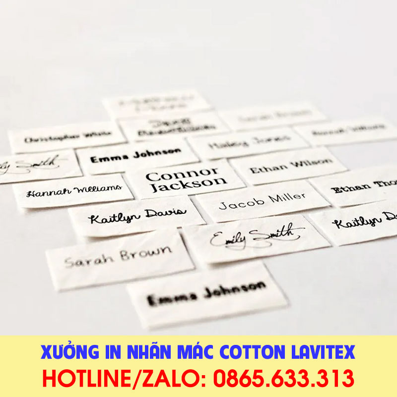 Nhãn in Cotton IDCO534