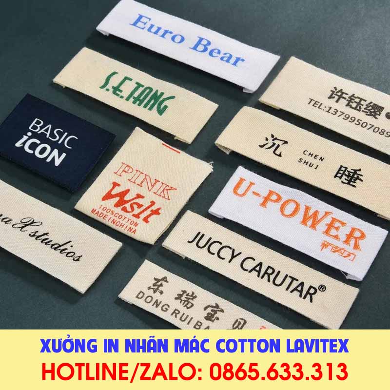 Nhãn in Cotton IDCO534