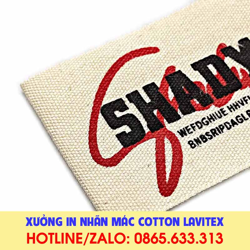 Nhãn in Cotton IDCO534