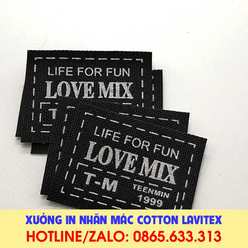 Nhãn in Cotton IDCO534