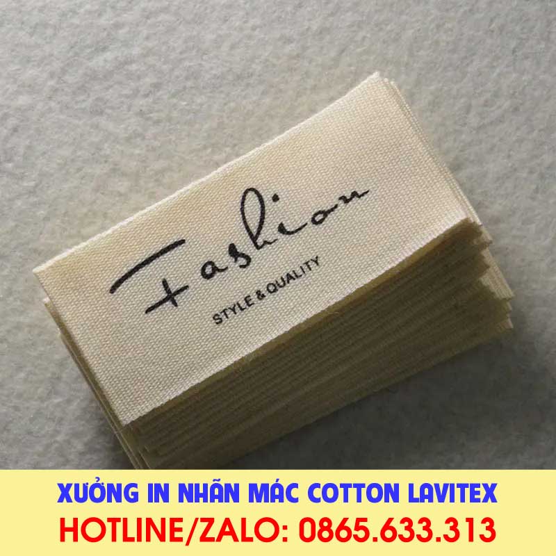 Nhãn in Cotton IDCO534