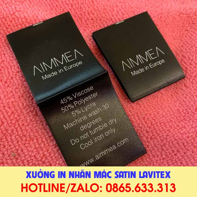 Nhãn In Satin IDST622