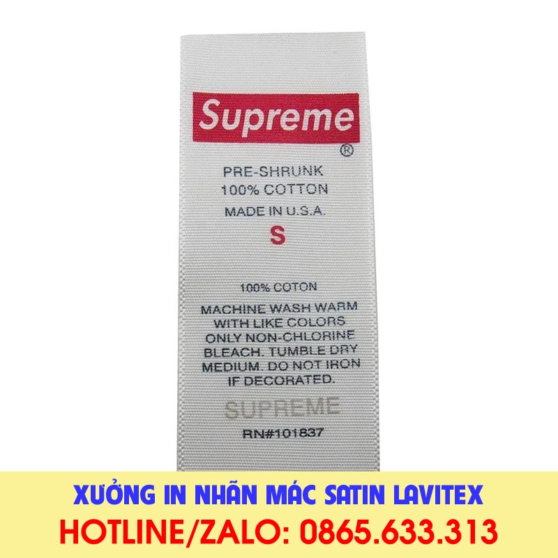 Nhãn In Satin IDST622