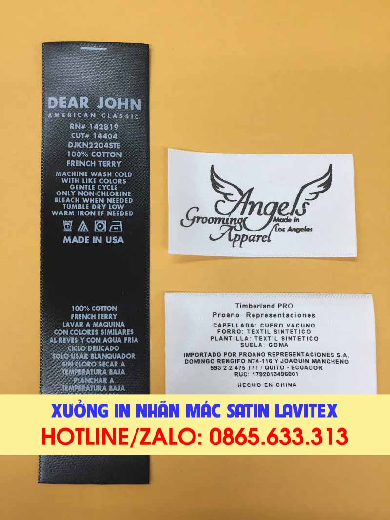Nhãn In Satin IDST622