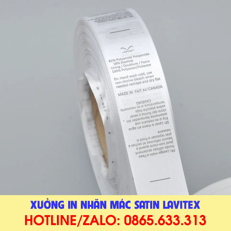 Nhãn In Satin IDST622