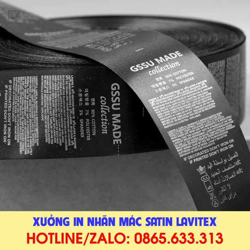 Nhãn In Satin IDST622
