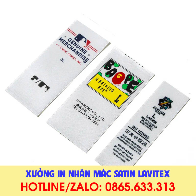 Nhãn In Satin IDST622