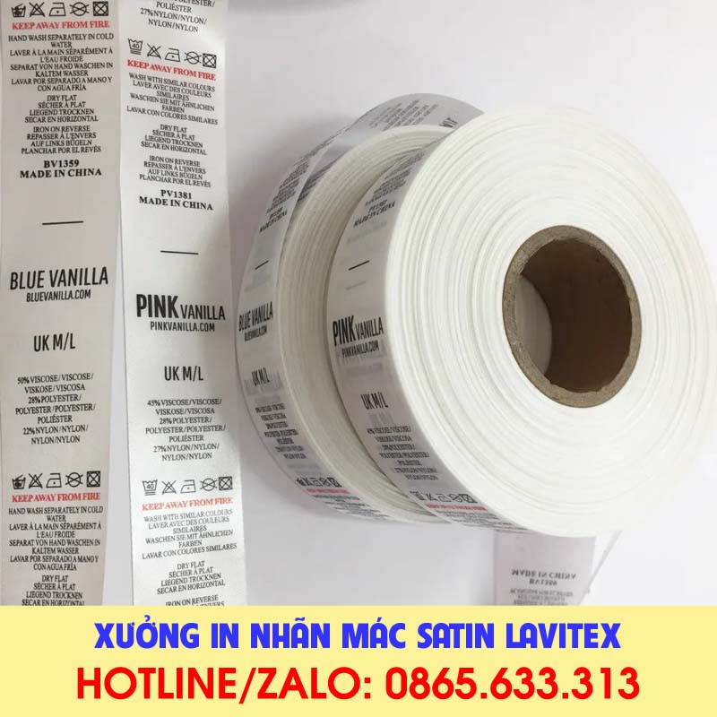 Nhãn In Satin IDST622