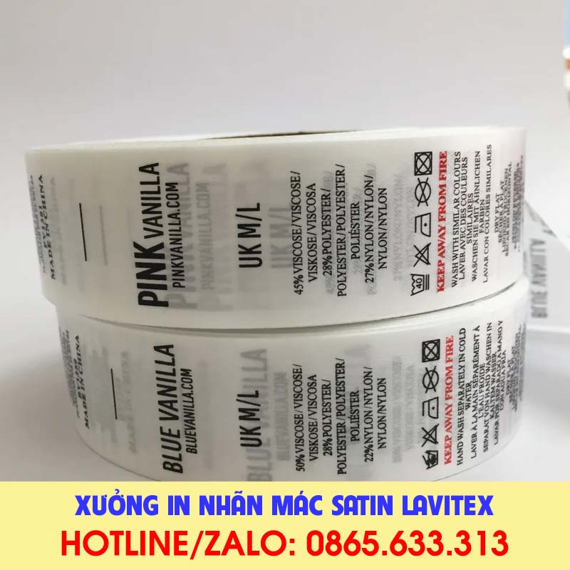 Nhãn In Satin IDST622