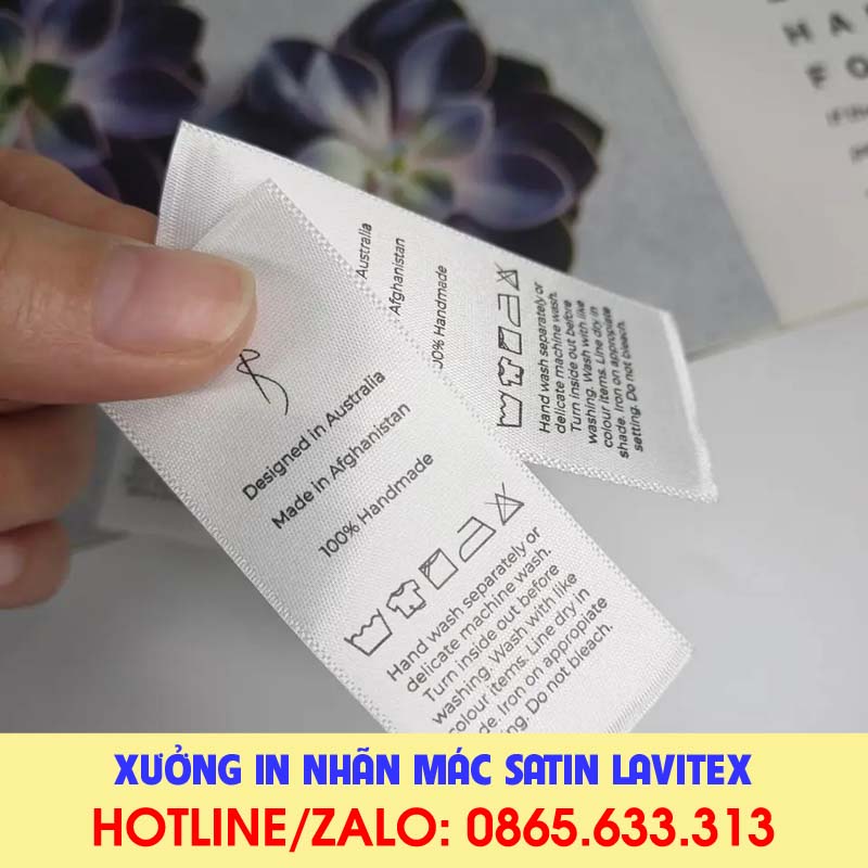 Nhãn In Satin IDST622