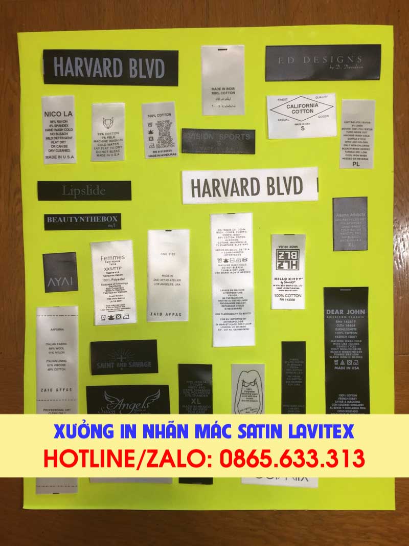 Nhãn In Satin IDST622