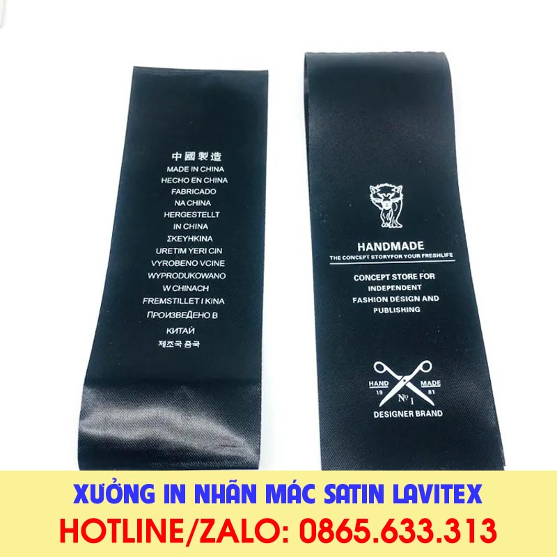 Nhãn In Satin IDST622