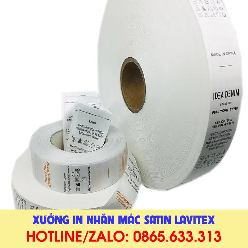Nhãn In Satin IDST622
