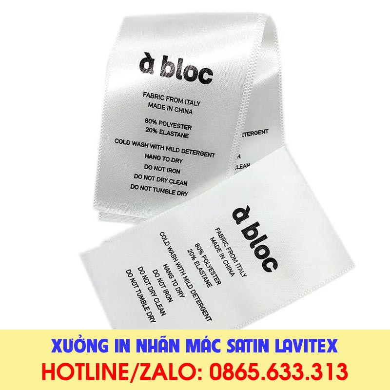 Nhãn In Satin IDST622